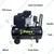 Pilot 50L Tank, 3 HP Motor Double Output Direct Driven Air Compressor (PL-50)
