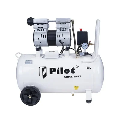 Pilot 60L Tank, 750W Power Oil-Free Silent Air Compressor (PL-OF60)