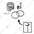 Heavy Duty Piston & Ring Set, for 2 Stroke 52 CC (44-5F) Earth Auger/ Post Hole Digger