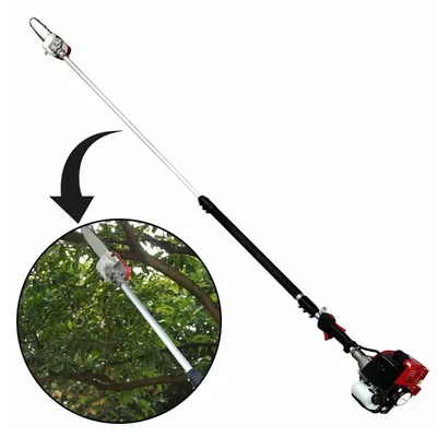Falcon Telescopic Pole Pruner Saw With 12 Inch(30.48 cm) Cutting Bar , 2 Stroke and 25.4 cc