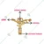 Pop Style Brass Over Head Sprinkler for Agricultural Purposes 