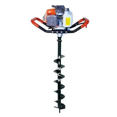 SPEAR  63 cc 2 Stroke Earth Auger / Post Hole Digger Machine With 4 Inch Bit