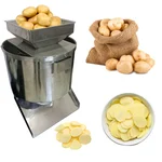 Stainless Steel Potato Slices Cutting Machine, 350 kg Per Hour(With 2 HP Motor)