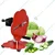 Hand Operated Potato And Other Vegetable Slicer Machine, With MS Body