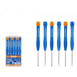 Wadfow 6 Pcs (Flat Head & Phillips) Precision Screwdriver Set (WSS2B06)