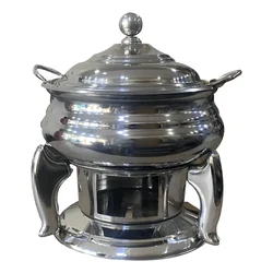  Premium Quality 5 Liter Stainless Steel Round Chaffing Dish
