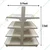 Premium Quality 8 Shelves (5 x 3 Feet) Center/Double Sided Gondola Rack - Main Unit