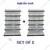 Premium Quality 6 Shelves (7 x 3 Feet) Display Rack - Add on Unit, Set of 2
