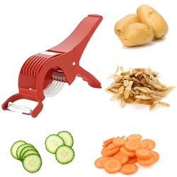 Premium Quality 2 IN 1 Veg Cutter & Peeler(Pack-10)