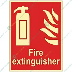 Premium Quality Fire Sign Sheet for Safety, Pack of 2