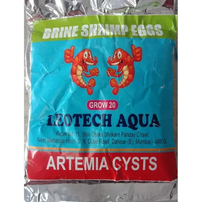LEOTECH AQUA GROW 20 ARTEMIA CYSTS – Premium High-Hatch Brine Shrimp Eggs(Capacity-25 gm)