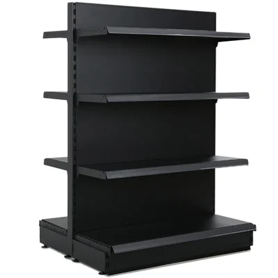 Premium Quality 5 x 3 Feet 8 Shelves Center/Double Sided Gondola Rack -Set of 2 
