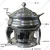 Premium Quality 5 Liter Stainless Steel Round Chaffing Dish