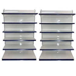 Premium Quality 6 Shelves (7 x 3 Feet) Display Rack - Add on Unit, Set of 2