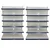 Premium Quality 6 Shelves (7 x 3 Feet) Display Rack - Add on Unit, Set of 2