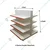 Premium Quality 8 Shelves (5 x 3 Feet) Center/Double Sided Gondola Rack - Add on Unit, Set of 2