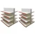 Premium Quality 8 Shelves (5 x 3 Feet) Center/Double Sided Gondola Rack - Add on Unit, Set of 2