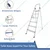 Premium Quality Aluminium 6 Step Foldable Ladder For Home Use