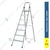 Premium Quality Aluminium 7 Step Foldable Ladder for Home Use