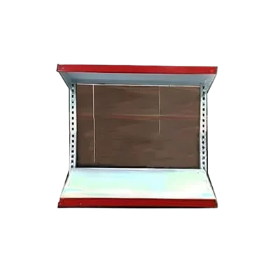 Premium Quality Wall Mounted 2 Shelves Slotted Channel & Adjustable  Display Rack For Multipurpose Uses(Pack-1)