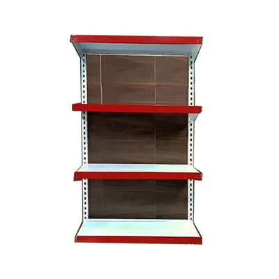 Premium Quality Wall Mounted 4 Shelves Slotted Channel & Adjustable  Display Rack For Multipurpose Uses(Pack-1)