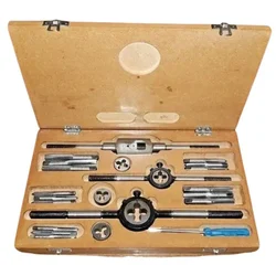 Premium quality 6mm to 12mm Complete Tap & Round Die Set.