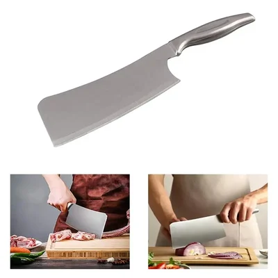 Professional Meat Chopping Kitchen Knife, Stainless Steel Blade