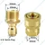 3/8 Quick Connector for Pressure Washer Hose Pipe(Pack-2 Pcs)