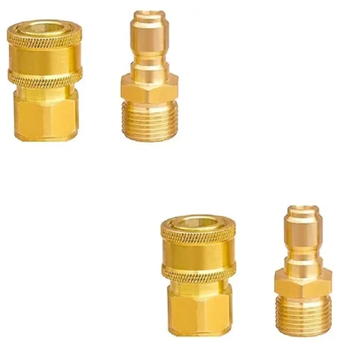 3/8 Quick Connector for Pressure Washer Hose Pipe(Pack-2 Pcs)