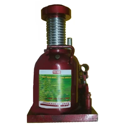 RCNC® 100 Ton Capacity Hydraulic Bottle Jack with Safety Nut for Truck, Buses - 430 mm Maximum Lifting Height