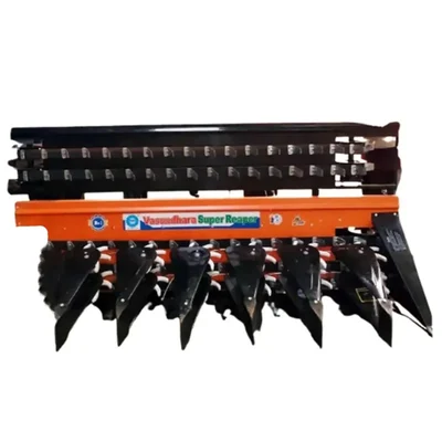 Vasundhara 6 Crop Divider 5 Belt Double Star Reaper Attachment for 30 HP Tractor, VKY-TMCR-65FD