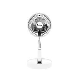 Sun King Rechargeable Foldable Fan with a Compact Design and Adjustable Stand