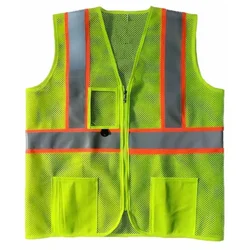 Reflective Safety Jacket Pack of 25 With 3" Reflective Tape, 120 GSM, 1 ID Pocket