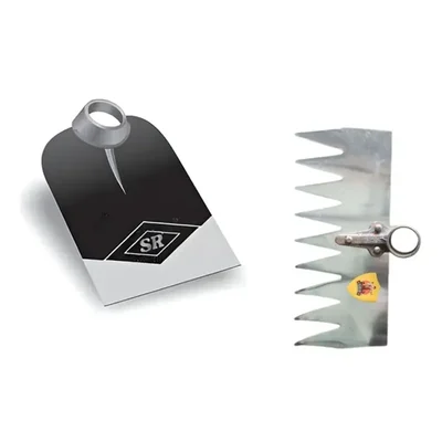 Heavy-Duty Garden Combo of 9 Inch Round Fawda Hoe & 12 Inch Khodi Head with 9 Tines