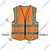 Minsales Orange Safety Jacket - 2 Pockets, 360° Visibility Multipurpose With 2 Inch Reflective Stripes At Front & Back (Pack-2 Pcs)