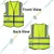 Minsales Safety Jacket - 2 Pockets, 360° Visibility Multipurpose With 2 Inch Reflective Stripes At Front & Back (Pack-2 Pcs)