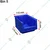 Avsar 10 pcs FPO Storage Bin 5 to 45 - Blue Colour - 2 Pc Each Size For Multipurpose Uses