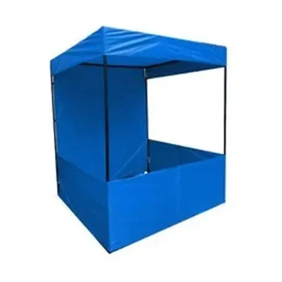 SIGNISTICS Blue Foldable Canopy Tent With Carry Bag For Outdoor Gardening 6x6x7 Feet