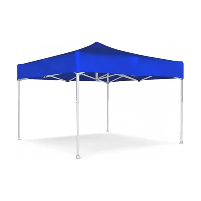 SIGNISTICS Foldable Gazebo Tent 4 Side Open |Pop-Up For Outdoor Garden | 10*10 feet(Color-Blue)