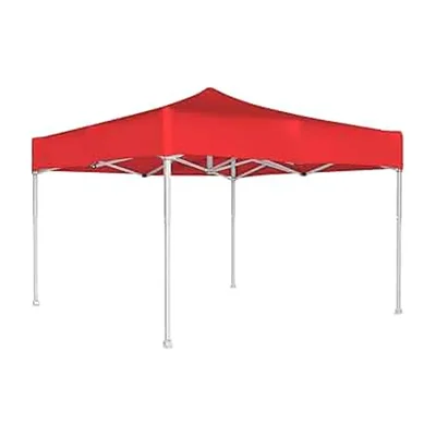 SIGNISTICS Foldable Gazebo Tent 4 Side Open |Pop-Up For Outdoor Garden | 10x20 feet(Color-Red)
