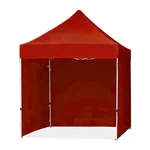 SIGNISTICS Foldable Gazebo Tent With 3 Side Cover 6*6 Feet | Pop-Up For Outdoor Garden