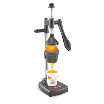 Skyline VTL-5077 Hand Press Juicer, Black With 1 Year Warranty
