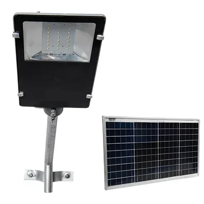 Gramstrong Semi Integrated Solar Streetlight 24W with Inbuilt Lithium Ion Battery & External Solar Panel Designed For Efficient Outdoor Lighting  for Home, Street and Park