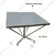 Premium Quality Stainless Steel 30 Inch Square working Table