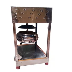 Commercial Indian SS Body Electric Operated Popcorn Machine 3.5 Kg/hr Capacity