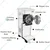 Fully Automatic 2 in 1 SS Flour Mill/Pulverizer Machine/Masala Grinder With 2 HP Motor (6 Blades), 14-17 Kg Per Hour