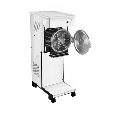 Fully Automatic 2 in 1 SS Flour Mill/Pulverizer Machine/Masala Grinder With 2 HP Motor (6 Blades), 14-17 Kg Per Hour