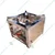Gold Plated Stainless Steel 22 x 22 x 14 Inch Leak Proof Gas Operated Single Burner With Pipe Fitted