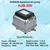 Sunsun Hjb-280 Aquarium Electromagnet Air Pump Suitable For Use in any Freshwater or Marine Aquariums