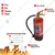 Sainex Dry Powder Stored Pressure Fire Extinguisher, Capacity 6 kg (BC/ABC)